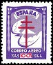 Spain 1943 Pro Tuberculosos 10 CTS Violeta Edifil 973